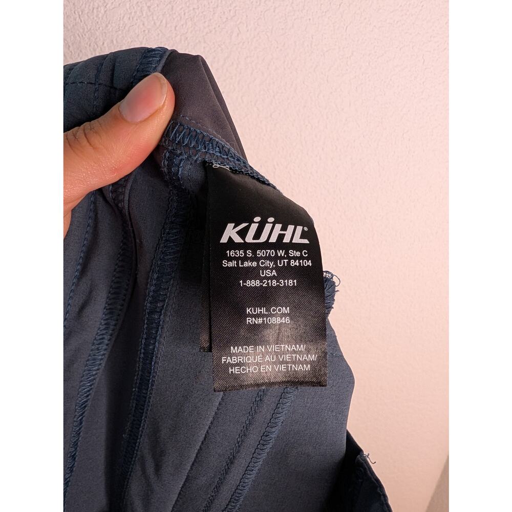 Kuhl Women's Straight Leg Hiking Pants Navy Adjustable 2R Active Hiking Gorpcore - Picture 8 of 8